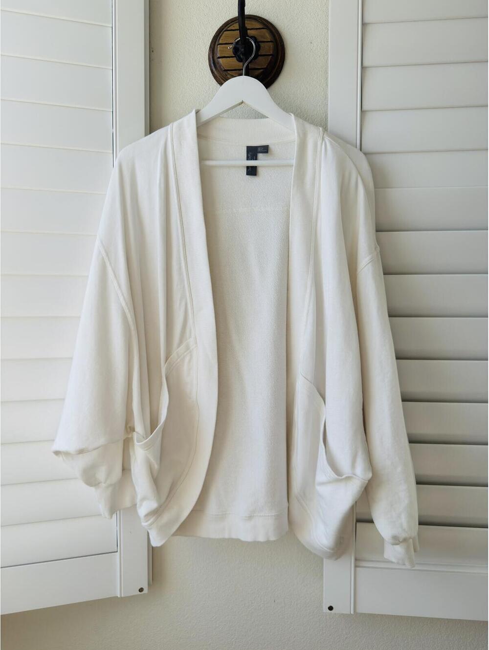 Sweaty Betty Cream Harmonise Luxe Cardigan - Size M